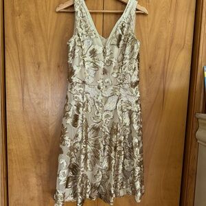 Marina gold sequence dress